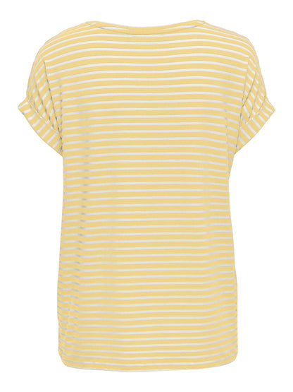 ONLMOSTER STRIPE S/S O-NECK TOP JRS NOOS
