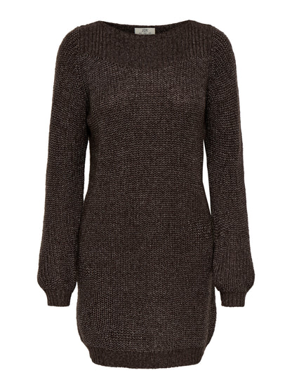 JDYWHITNEY MEGAN L/S BOAT DRESS KNT NOOS