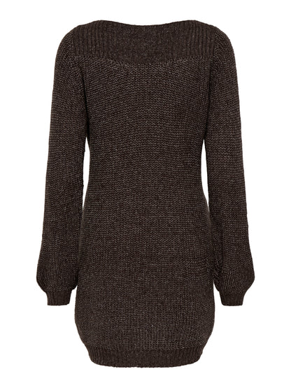 JDYWHITNEY MEGAN L/S BOAT DRESS KNT NOOS