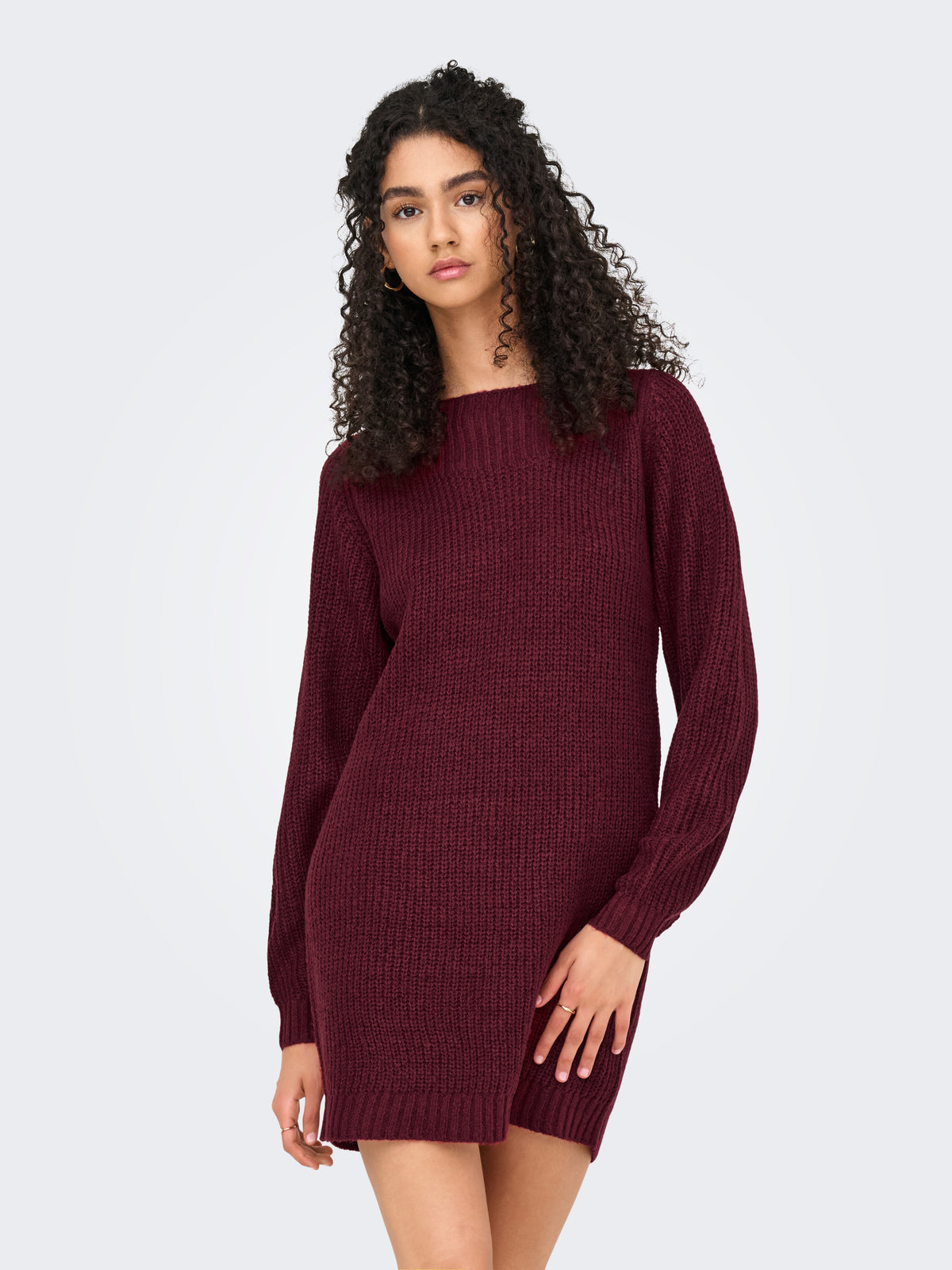 JDYWHITNEY MEGAN L/S BOAT DRESS KNT NOOS