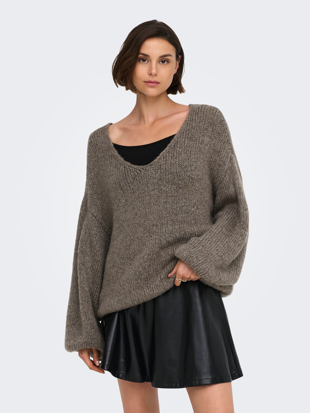 JDYDINEA L/S REVERSIBLE PULLOV. KNT NOOS