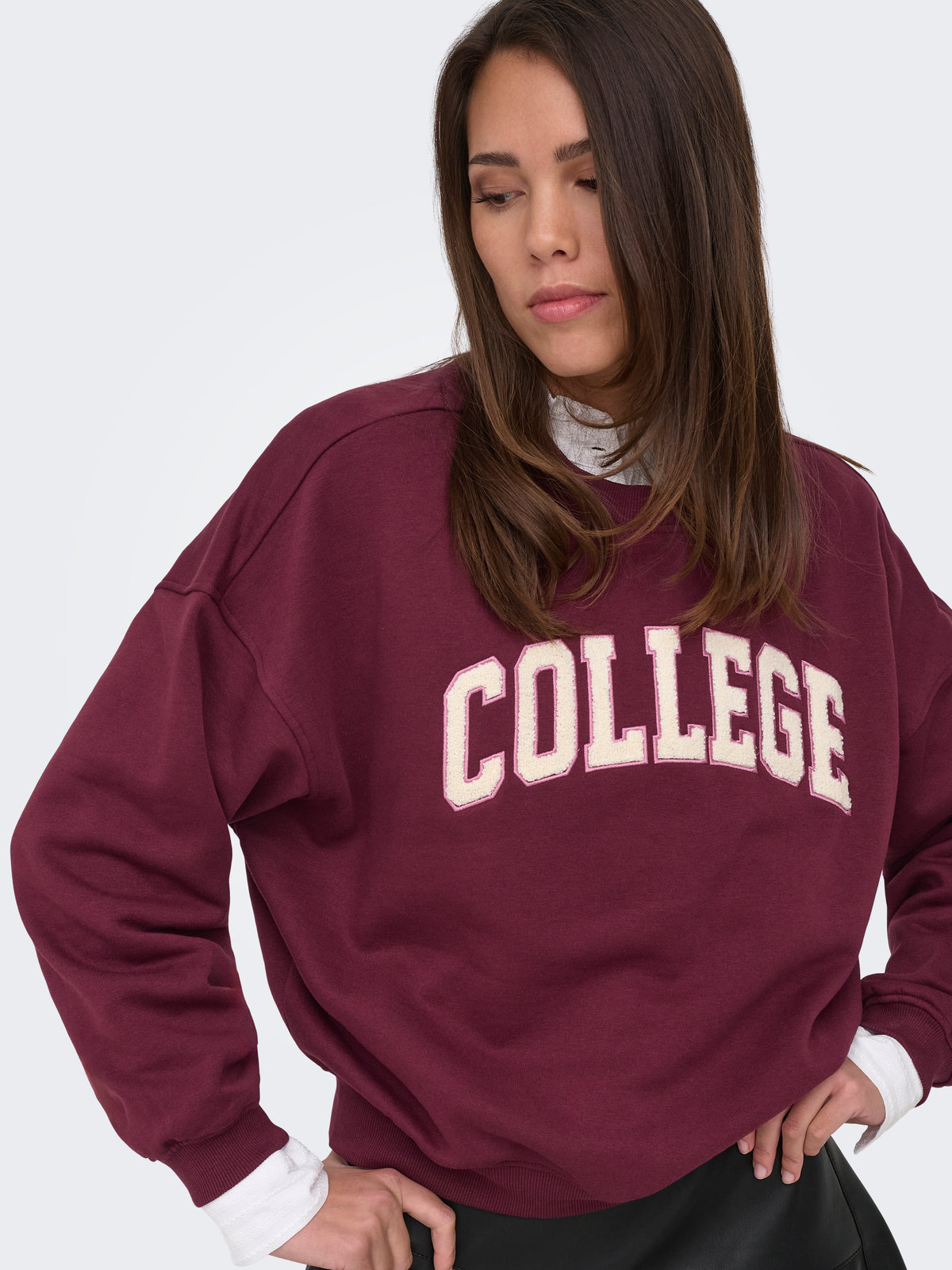 JDYMESA L/S O-NK EMB SWEAT JRS NOOS