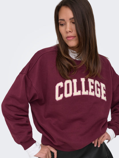 JDYMESA L/S O-NK EMB SWEAT JRS NOOS