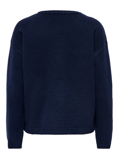 ONLXMAS SNOWIE LS O-NECK KNT