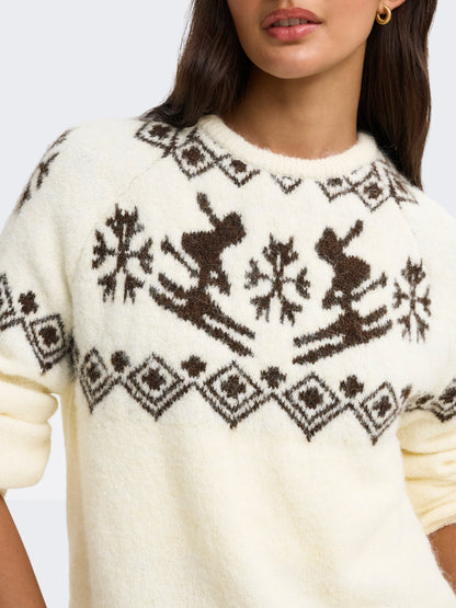 ONLXMAS ALPA LS O-NECK KNT