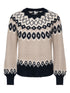 ONLRUSTY LS FAIR ISLE O-NECK BF KNT