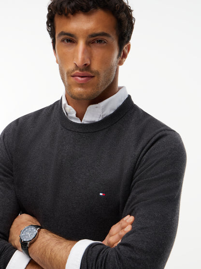 PIMA ORG CTN CASHMERE CREW NECK