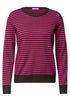 Pullover mit Rundhals und Streifen