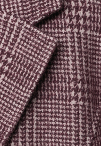 Blazer mit Karomuster und Knöpfen