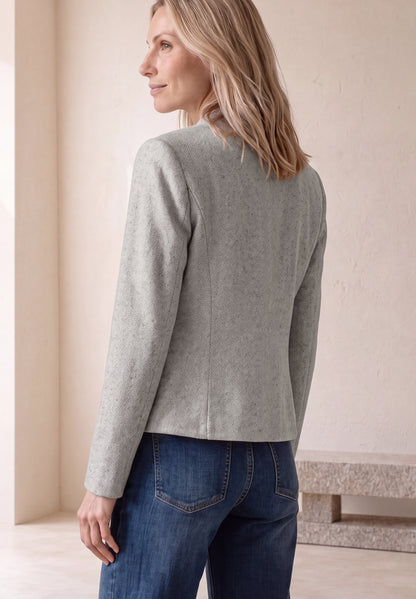 Blazer mit Herringbone-Muster