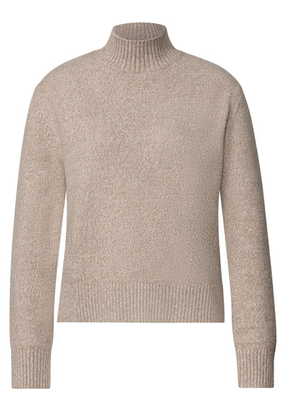 Mouliné Pullover mit Turtle Neck