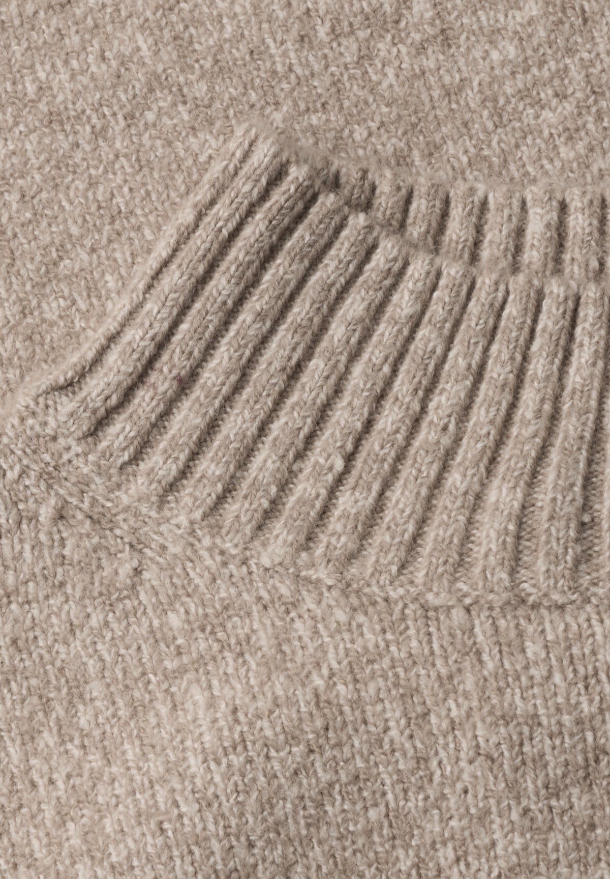 Mouliné Pullover mit Turtle Neck