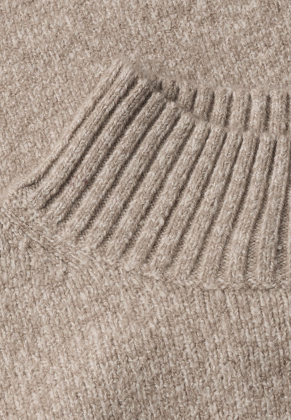 Mouliné Pullover mit Turtle Neck
