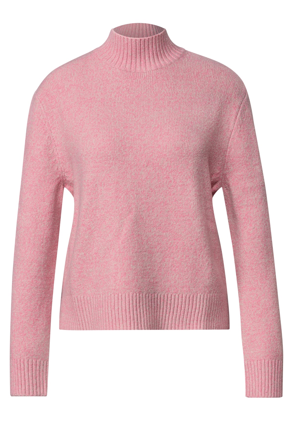 Mouliné Pullover mit Turtle Neck