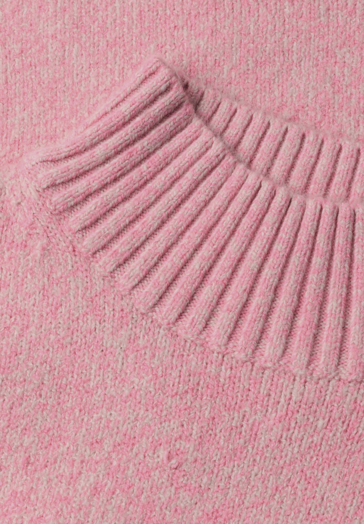 Mouliné Pullover mit Turtle Neck