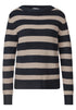 Pullover mit Boat Neck und Streifen
