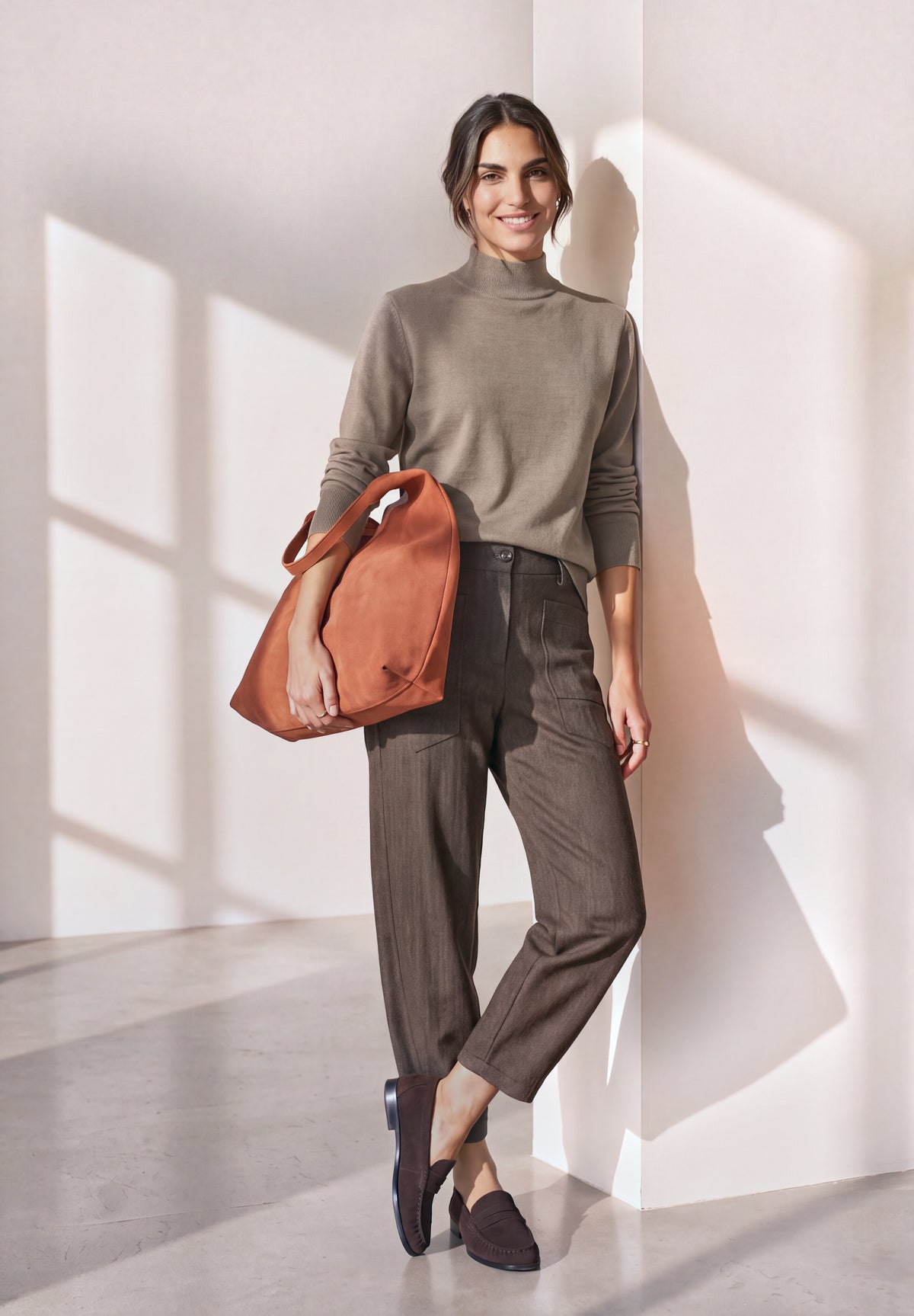 Basic Pullover mit Turtle Neck