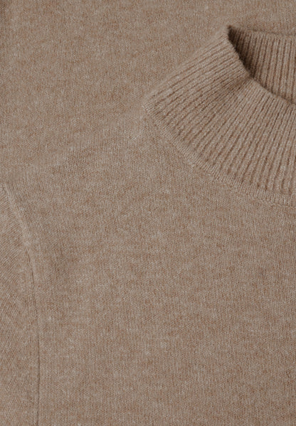 Kurzarm Pullover mit Turtle Neck