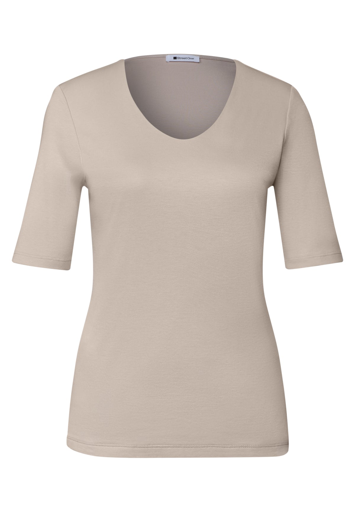 Basic T-Shirt mit blickdichter Front