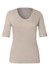 Basic T-Shirt mit blickdichter Front