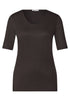 Basic T-Shirt mit blickdichter Front
