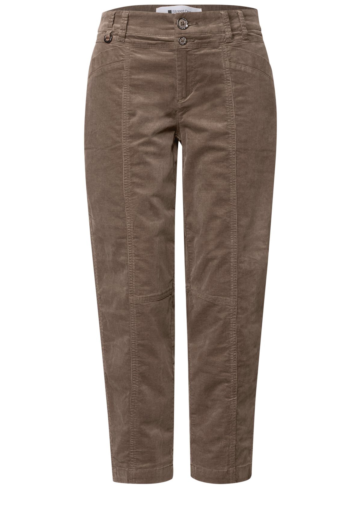Barrel Leg Hose aus Cord im Casual Fit
