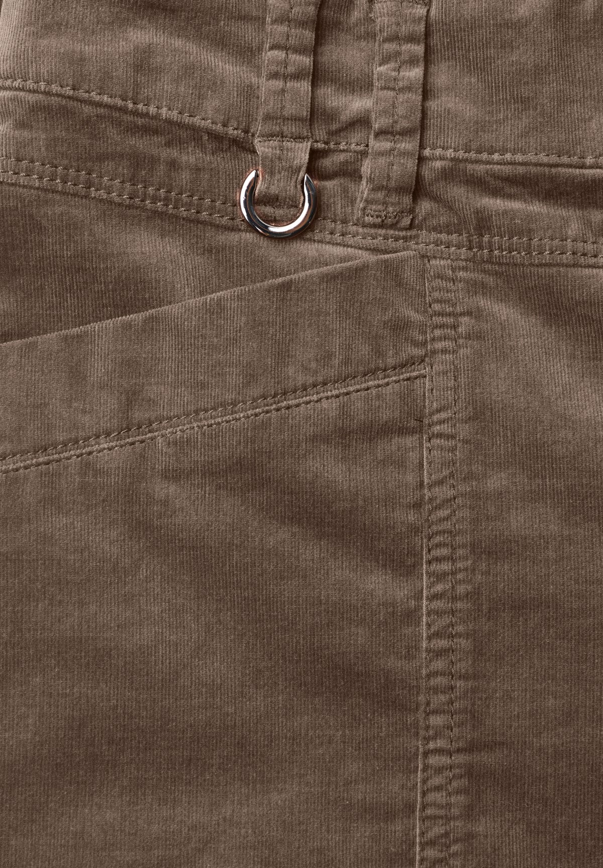 Barrel Leg Hose aus Cord im Casual Fit