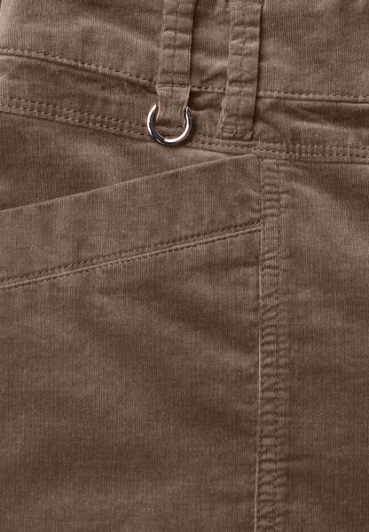 Barrel Leg Hose aus Cord im Casual Fit