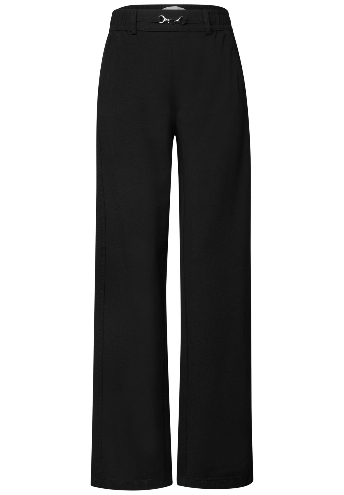 High Waist Straight Leg Hose im Casual Fit
