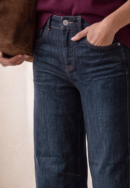 High Waist Barrel Leg Jeans im Loose Fit