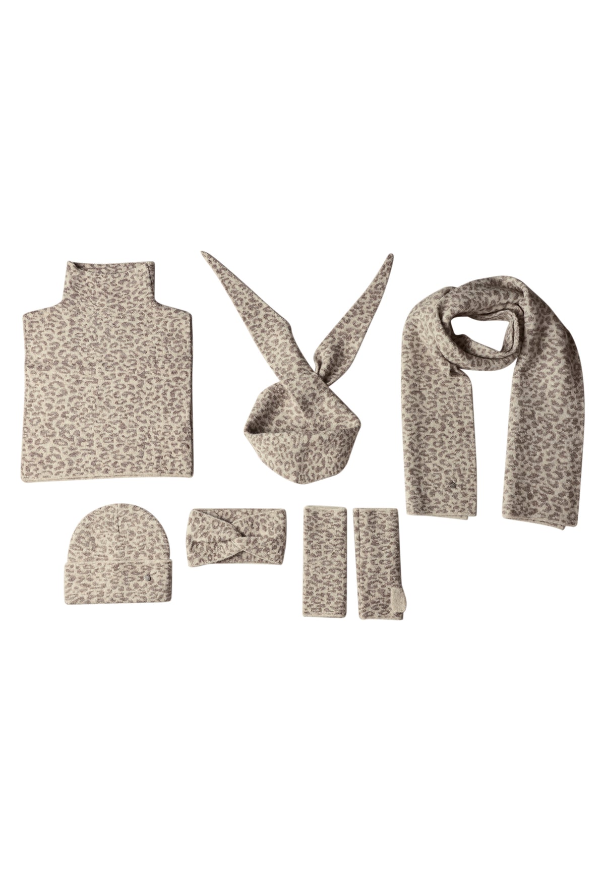 Jacquard Beanie mit Leo-Muster