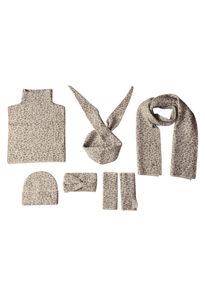 Jacquard Beanie mit Leo-Muster