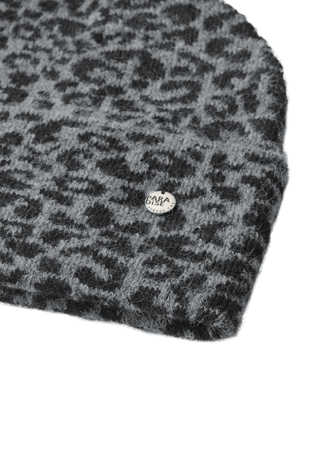 Jacquard Beanie mit Leo-Muster