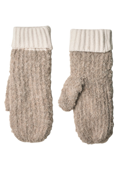 Bouclé-Mix Fäustlinge
