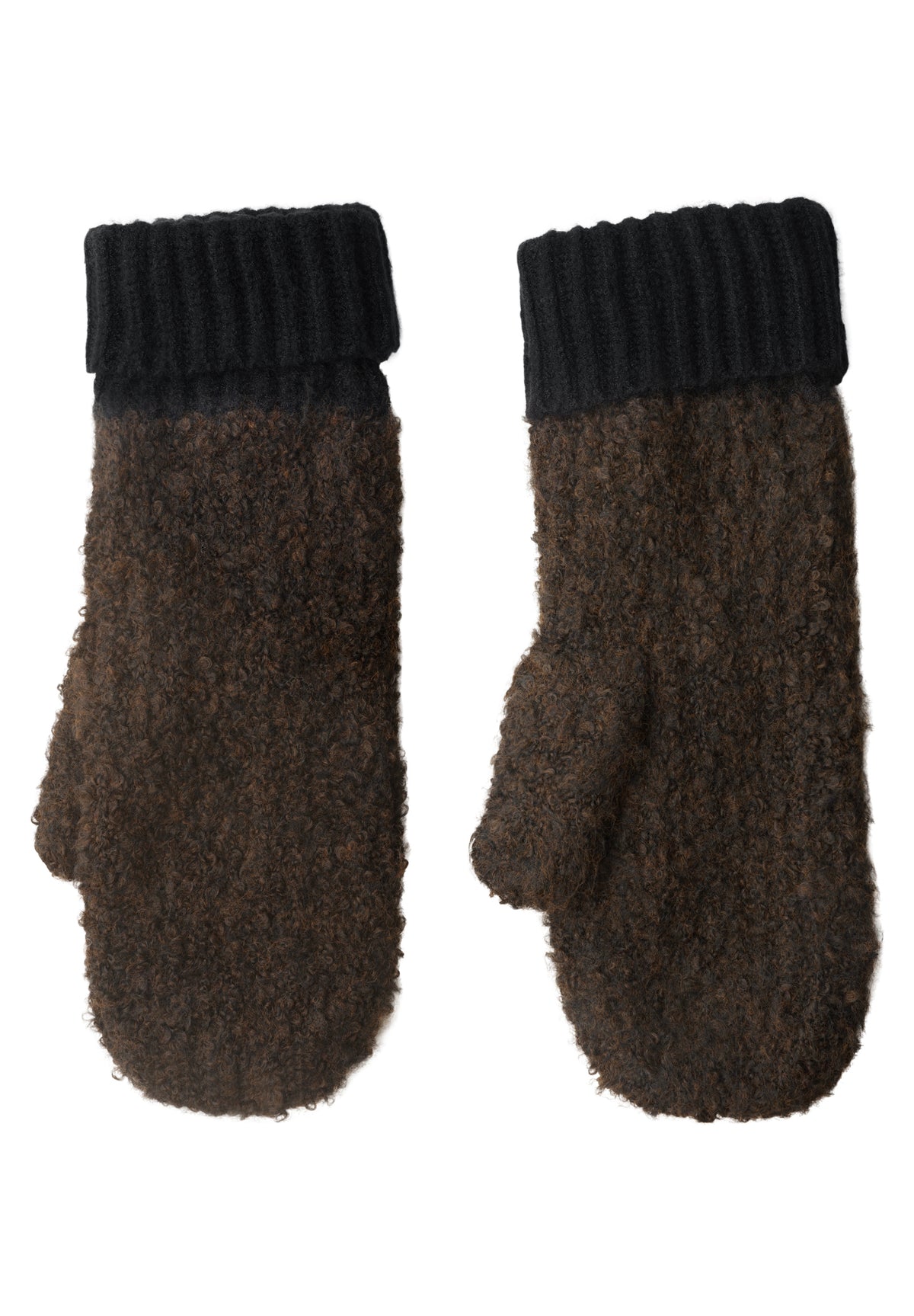 Bouclé-Mix Fäustlinge