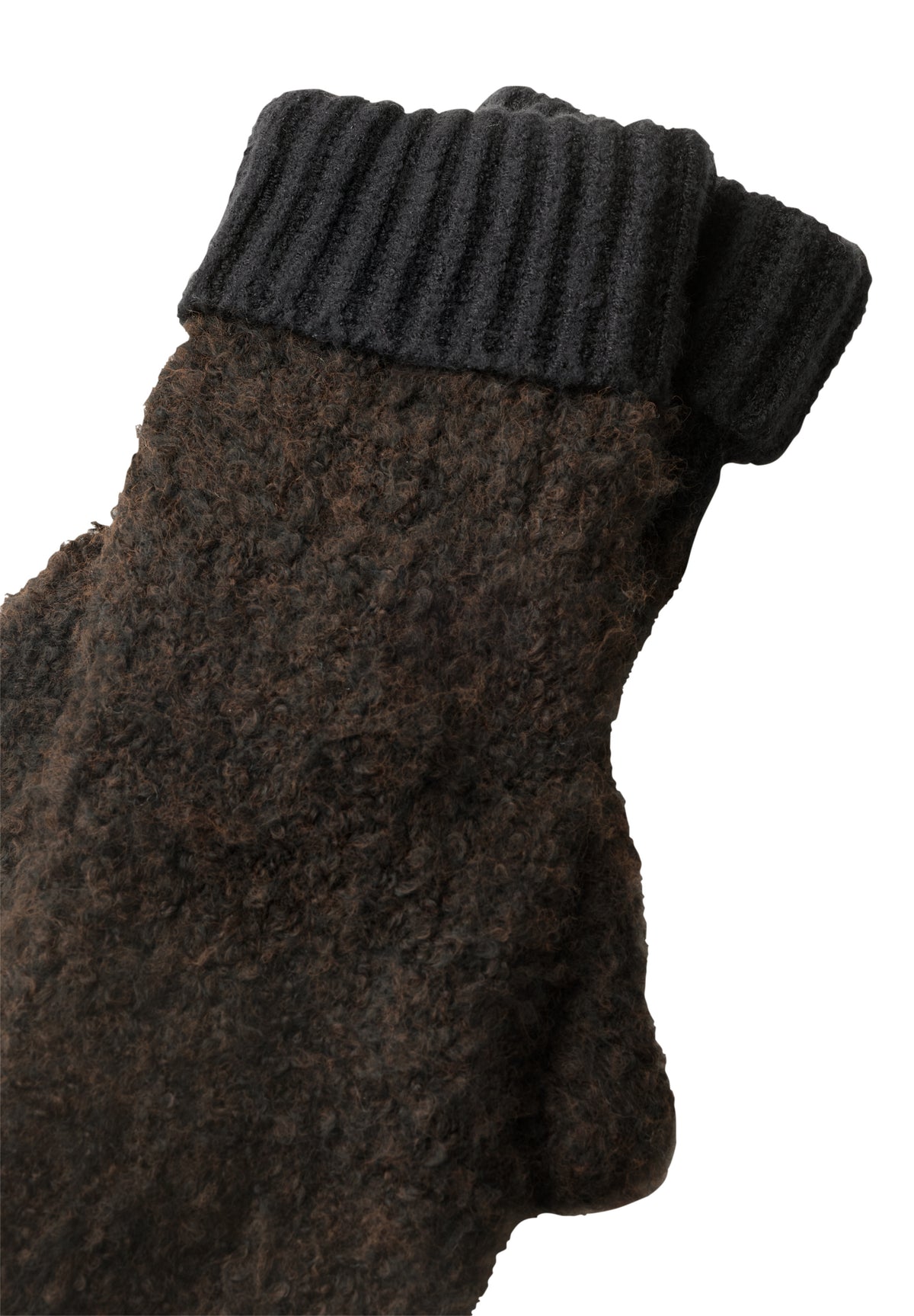Bouclé-Mix Fäustlinge