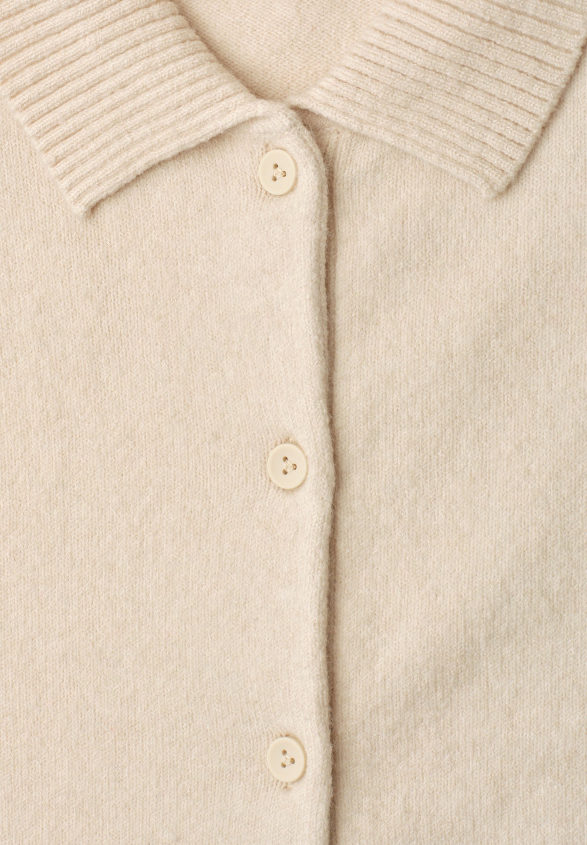 Kurzarm Cardigan mit Polokragen
