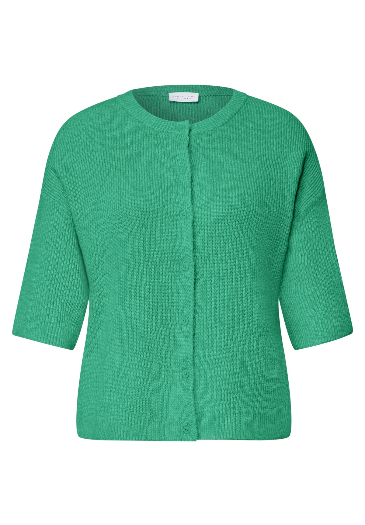 Kurzarm Cardigan mit Knopfleiste