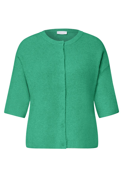 Kurzarm Cardigan mit Knopfleiste