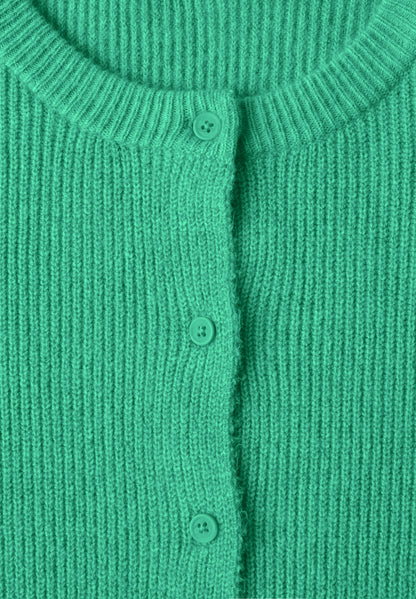 Kurzarm Cardigan mit Knopfleiste