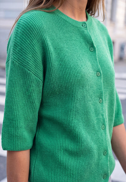 Kurzarm Cardigan mit Knopfleiste