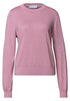Pullover mit Rundhals in Unifarbe