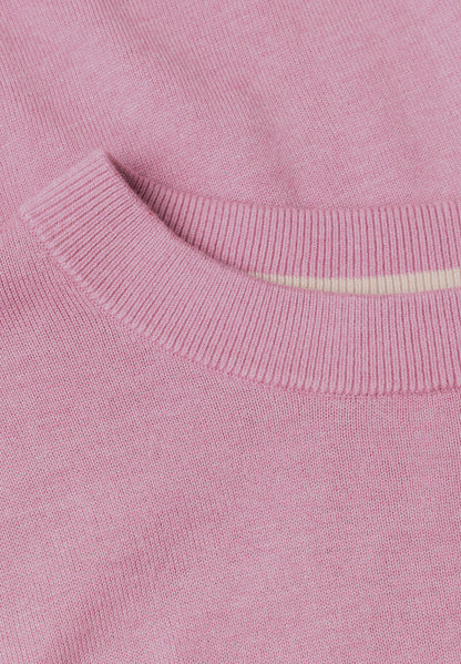 Pullover mit Rundhals in Unifarbe