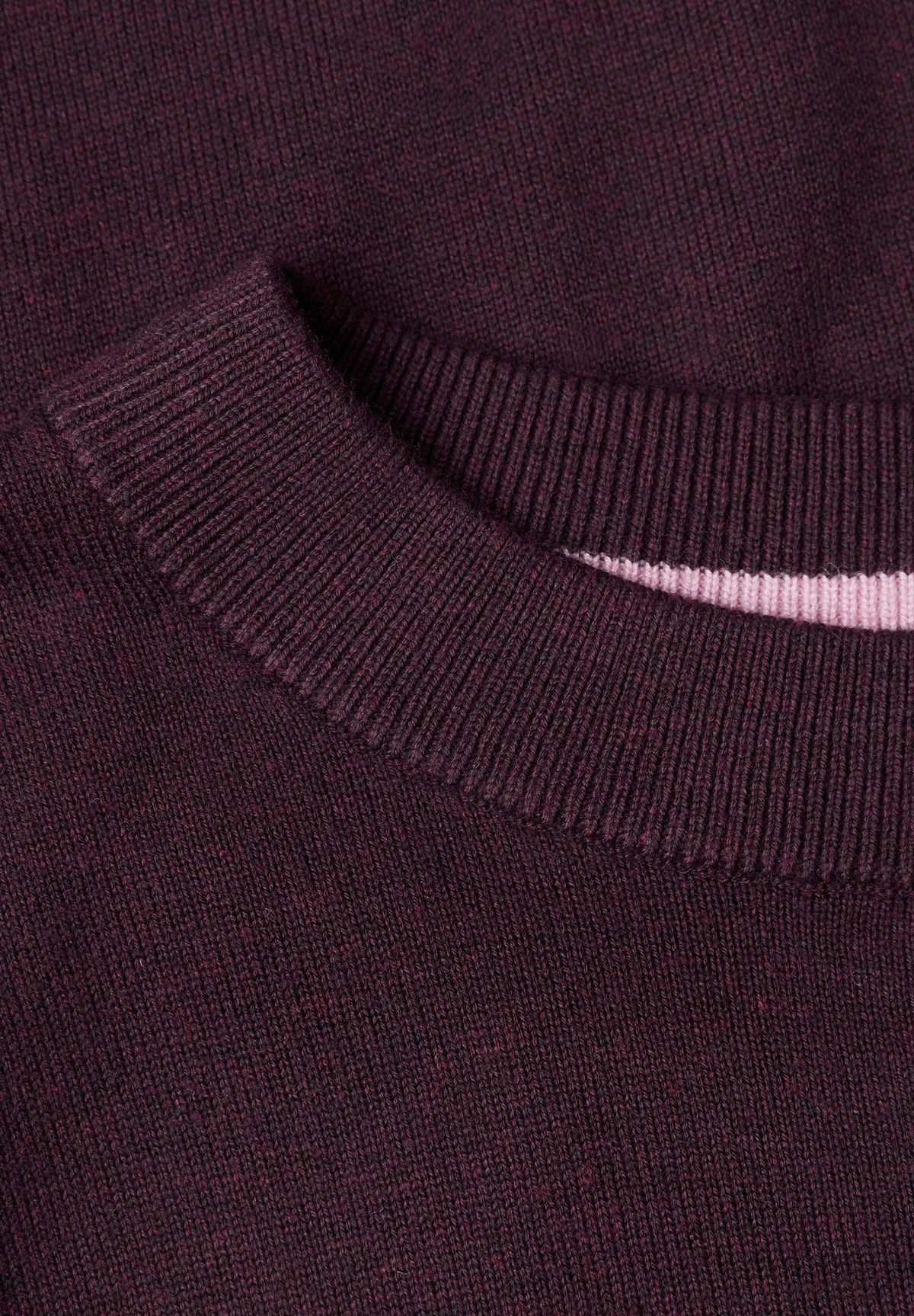 Pullover mit Rundhals in Unifarbe