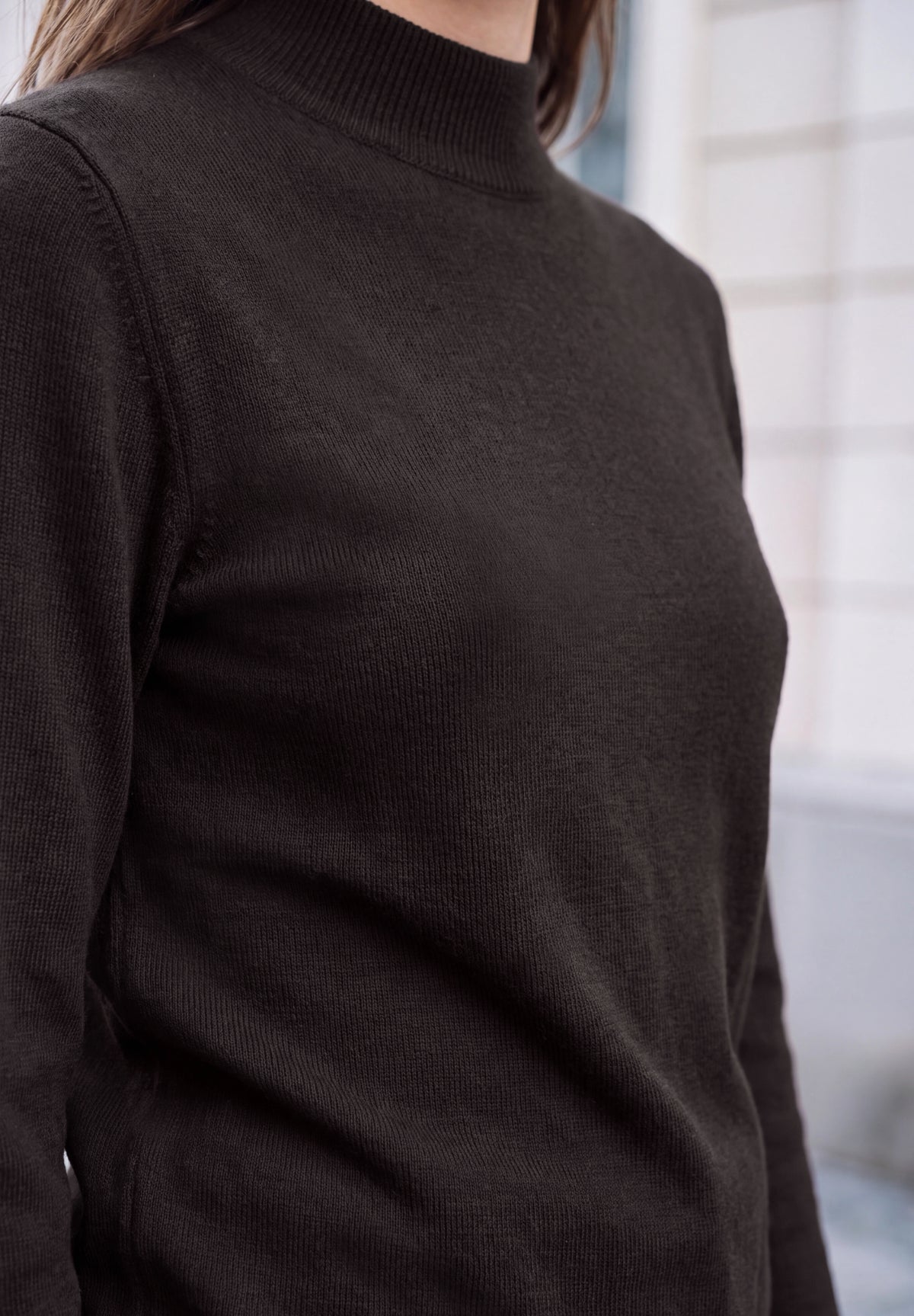 Langarm Pullover mit Turtle Neck