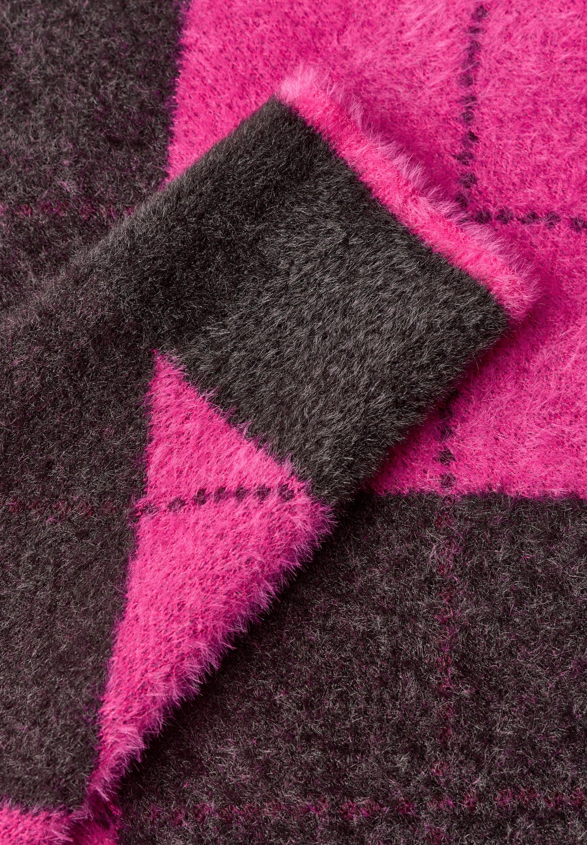Pullover mit Rundhals und Argyle-Muster