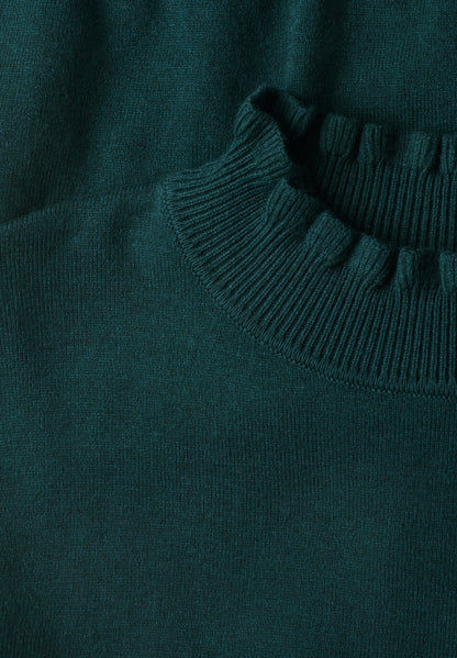 Kurzarm Pullover mit Turtle Neck