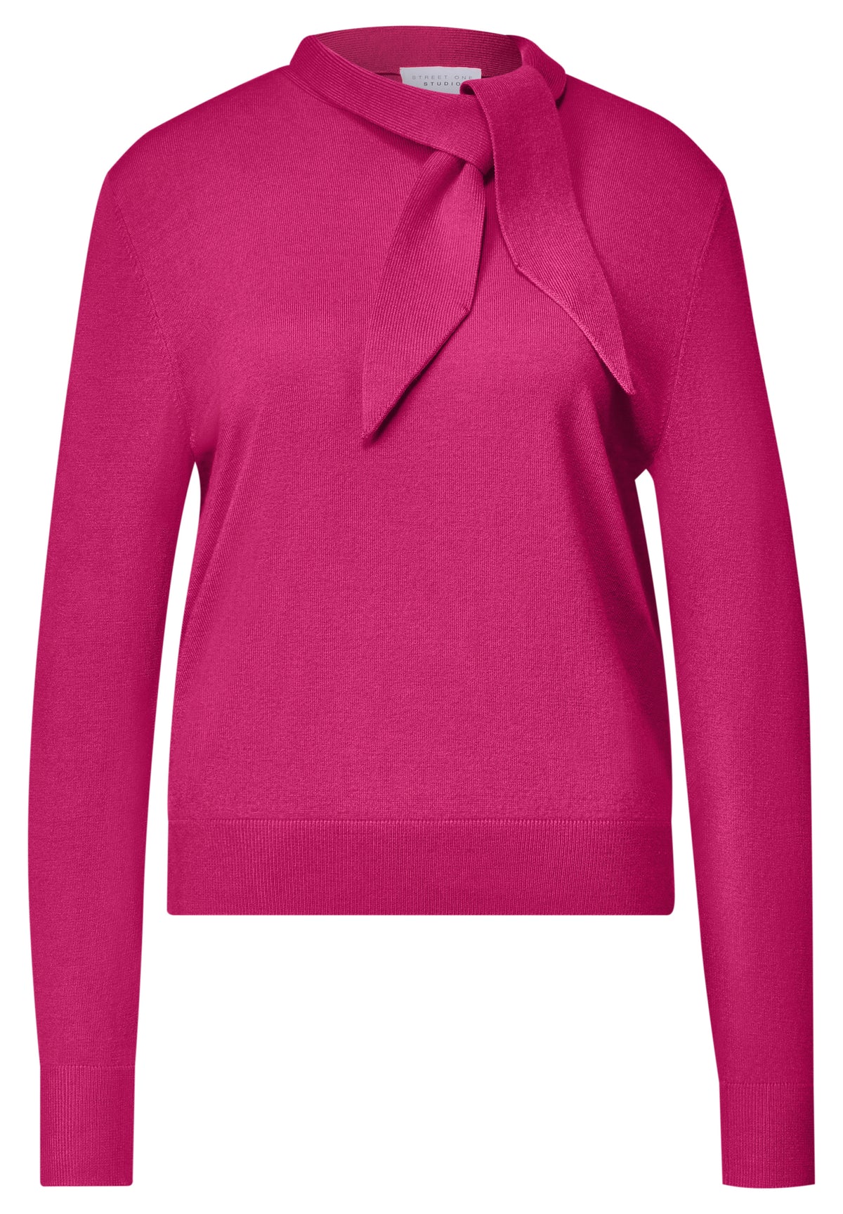 Langarm Pullover mit Schalkragen