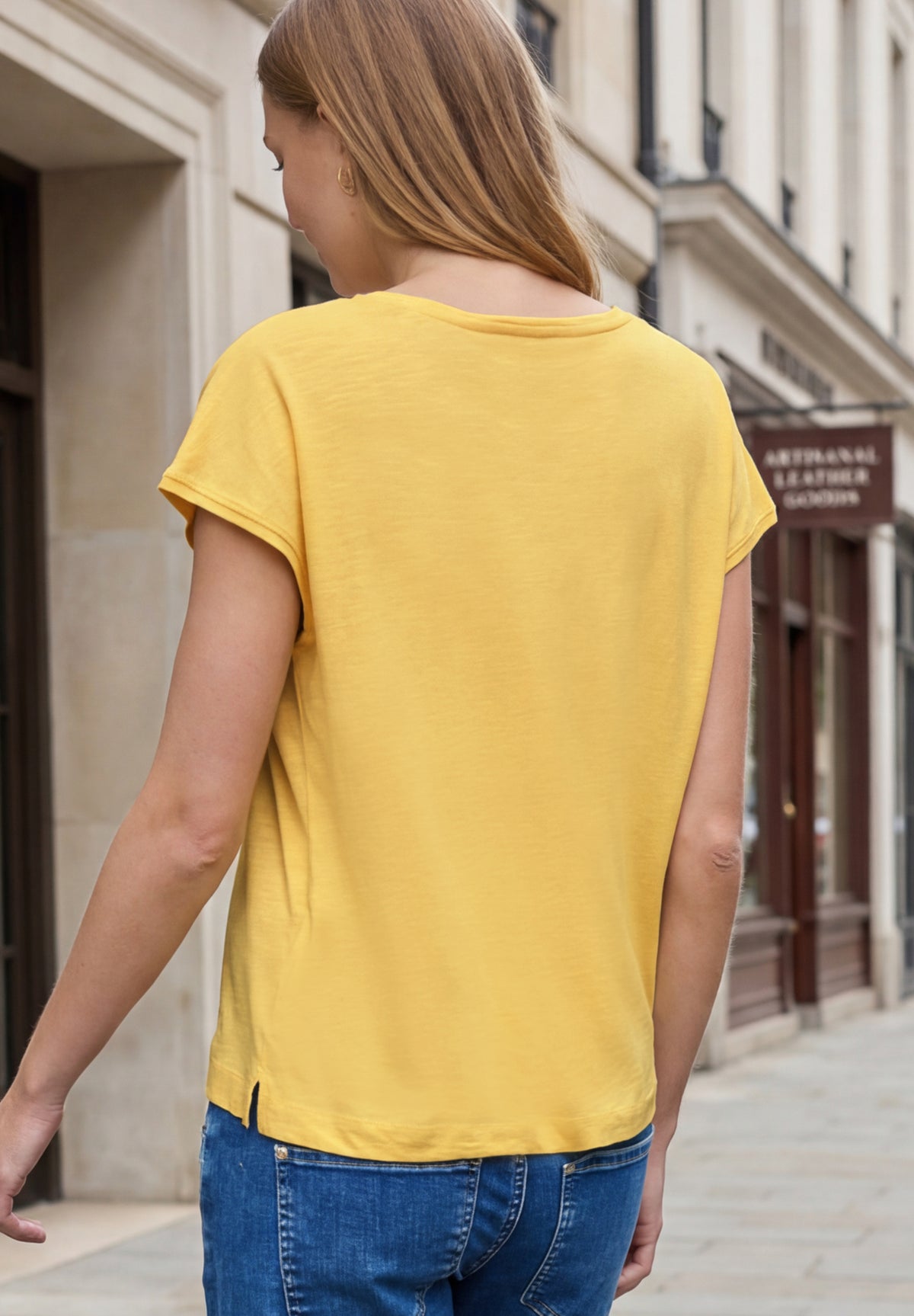 Dropped Shoulder Shirt aus Jersey