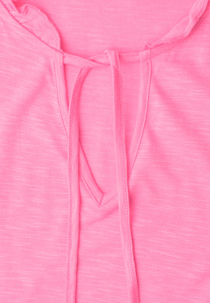 Dropped Shoulder Shirt mit Split Neck